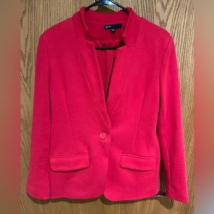 Red Gibson 1-button Blazer